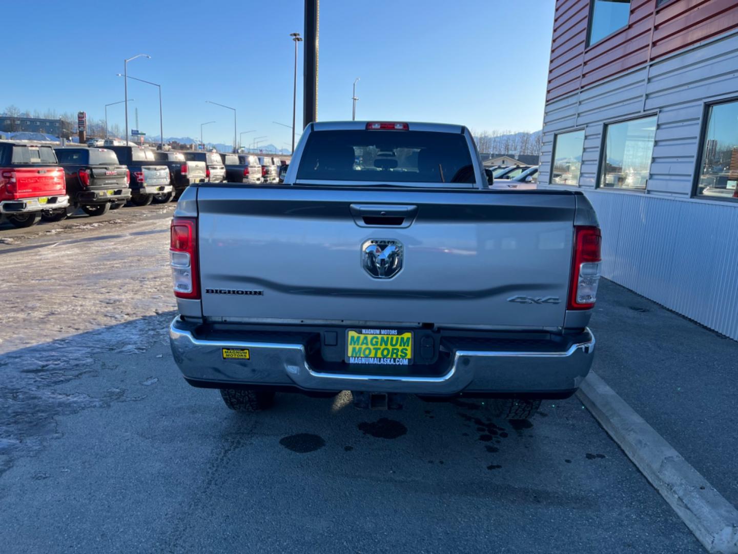 2021 Silver /Black RAM 2500 Tradesman Crew Cab LWB 4WD (3C6UR5JL3MG) with an 6.7L L6 OHV 24V TURBO DIESEL engine, 6A transmission, located at 1960 Industrial Drive, Wasilla, 99654, (907) 274-2277, 61.573475, -149.400146 - Photo#3